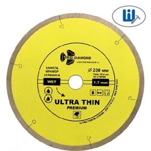 Круг алмазный TRIO-DIAMOND Сплошной Ультратонкий Ultra Thin hot press (230х25.4 мм)  UTW506